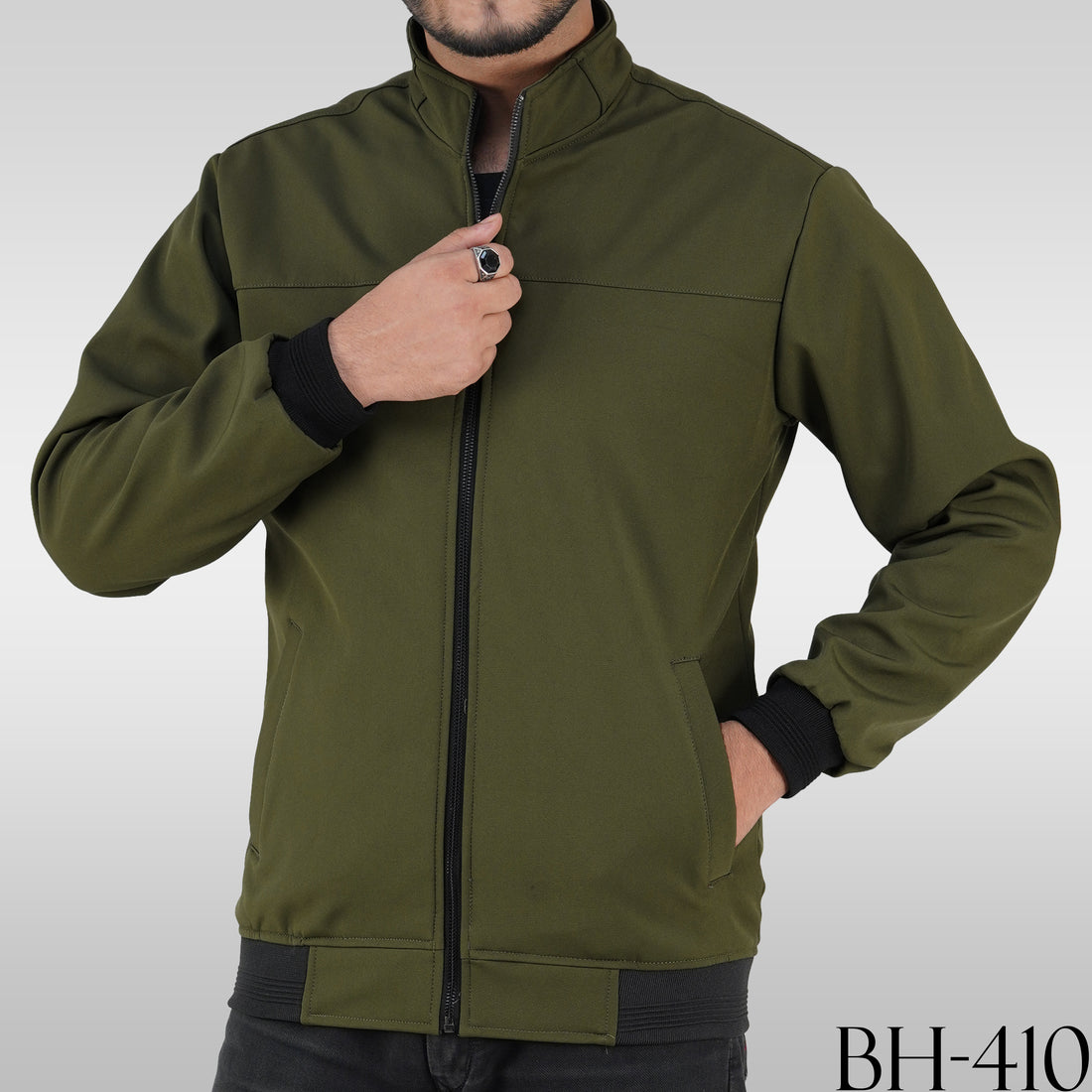 Olive Bonded Jacket BH 410