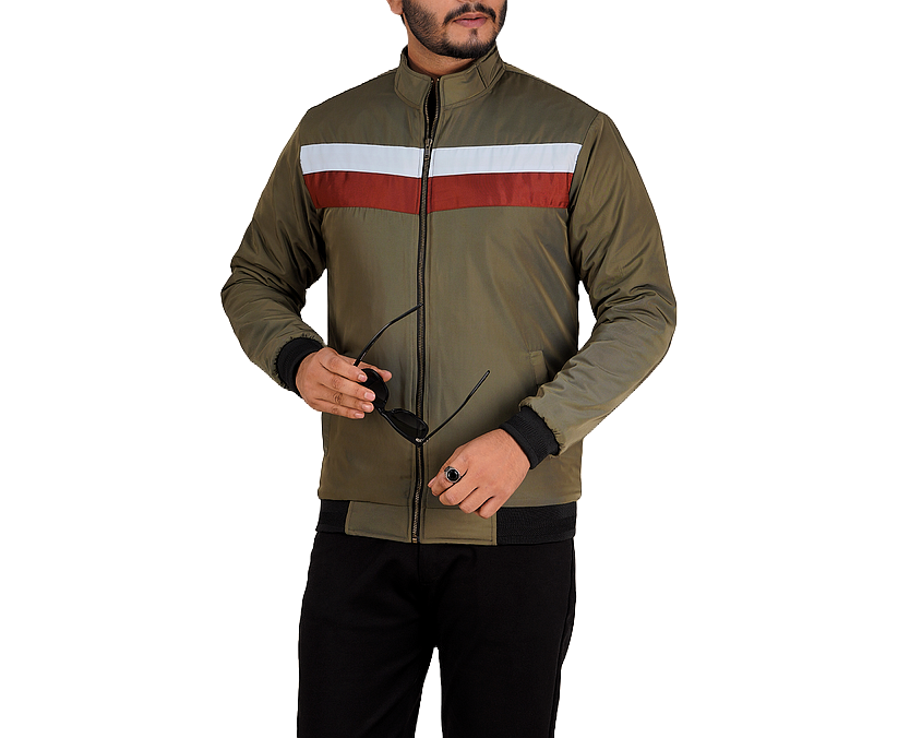 Olive Contrast Jacket DGI-20