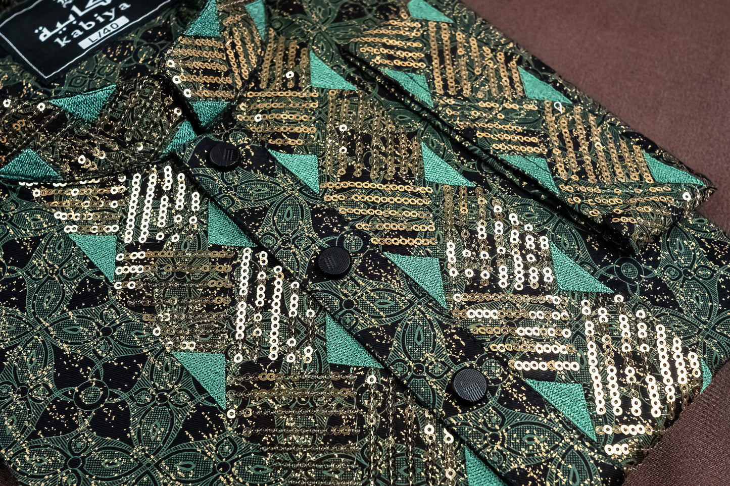 Printed Sequence Cotton Panjabi SBD-20