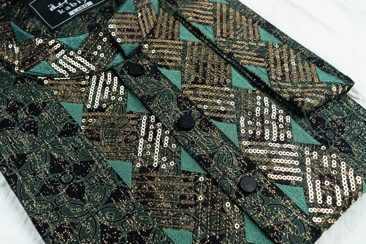 Printed Sequence Cotton Panjabi SBD-20
