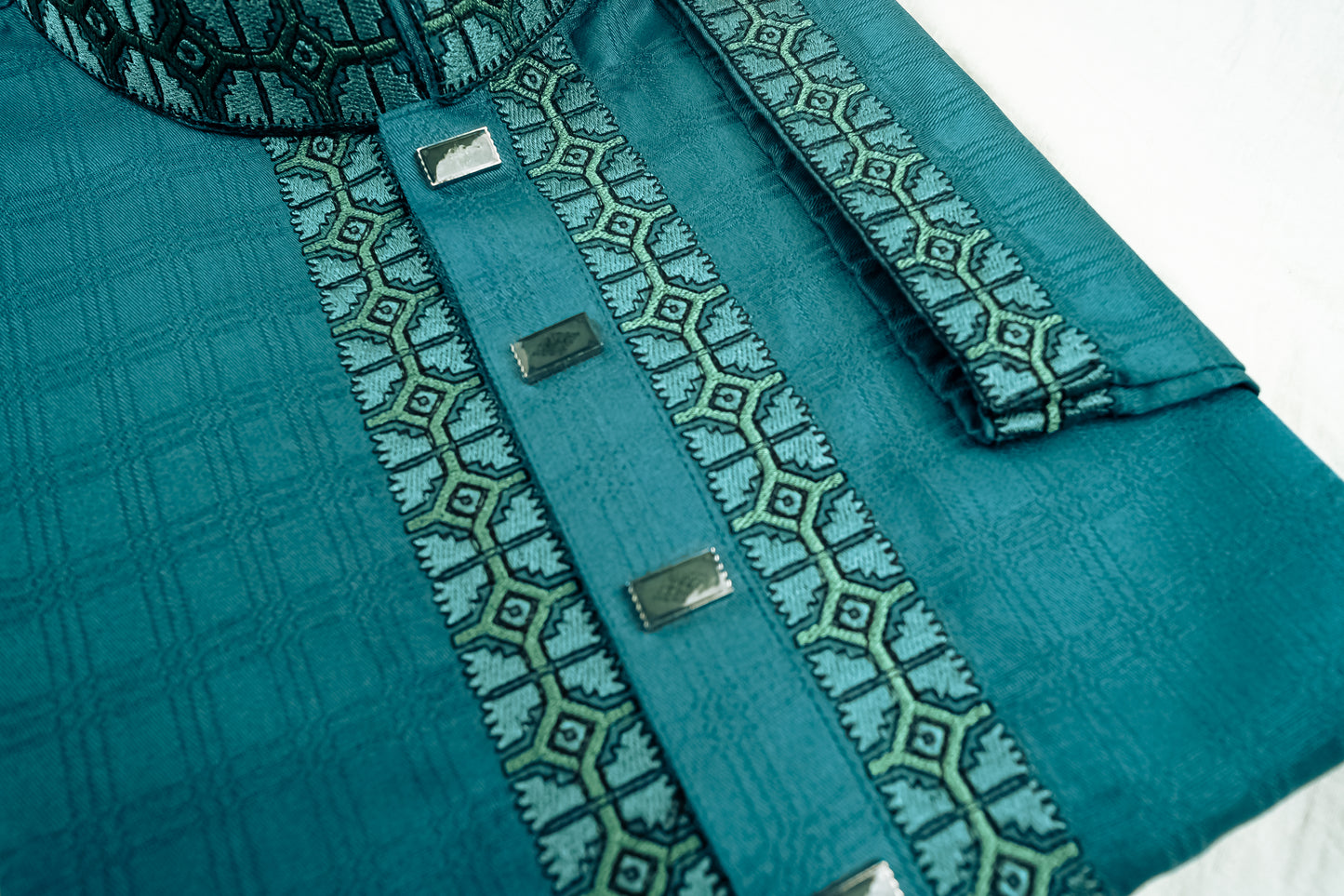 Mint Green Cotton Panjabi