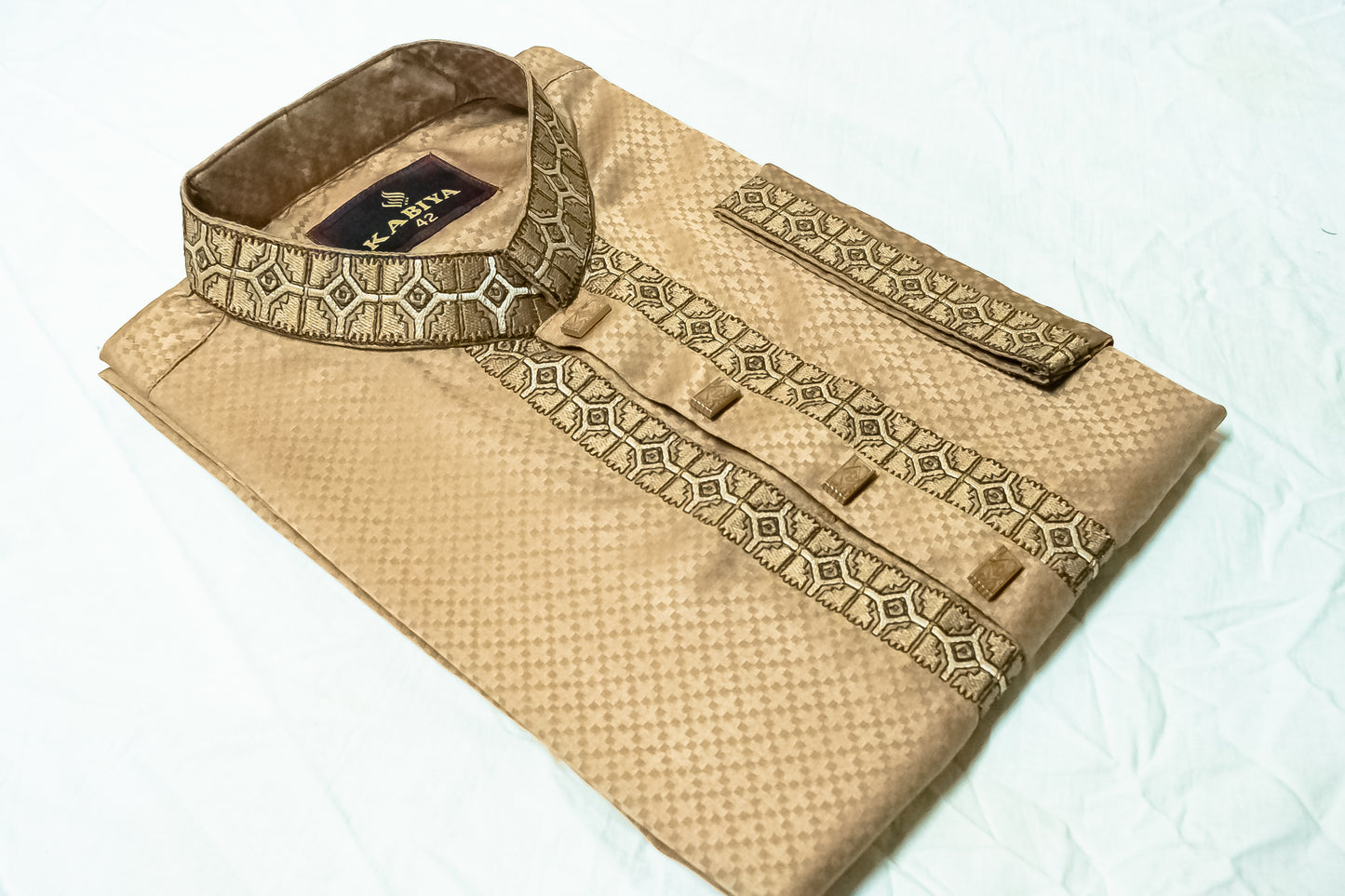Brown Cotton Panjabi