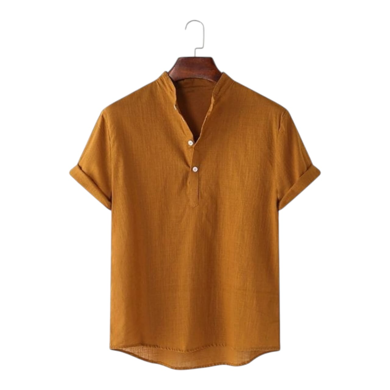 Yellow Colour Half Sleeve Katua Shirt