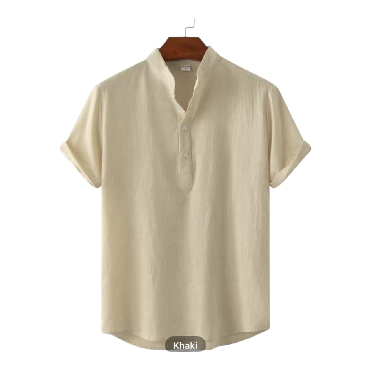 Cream Colour Half Sleeve Katua Shirt