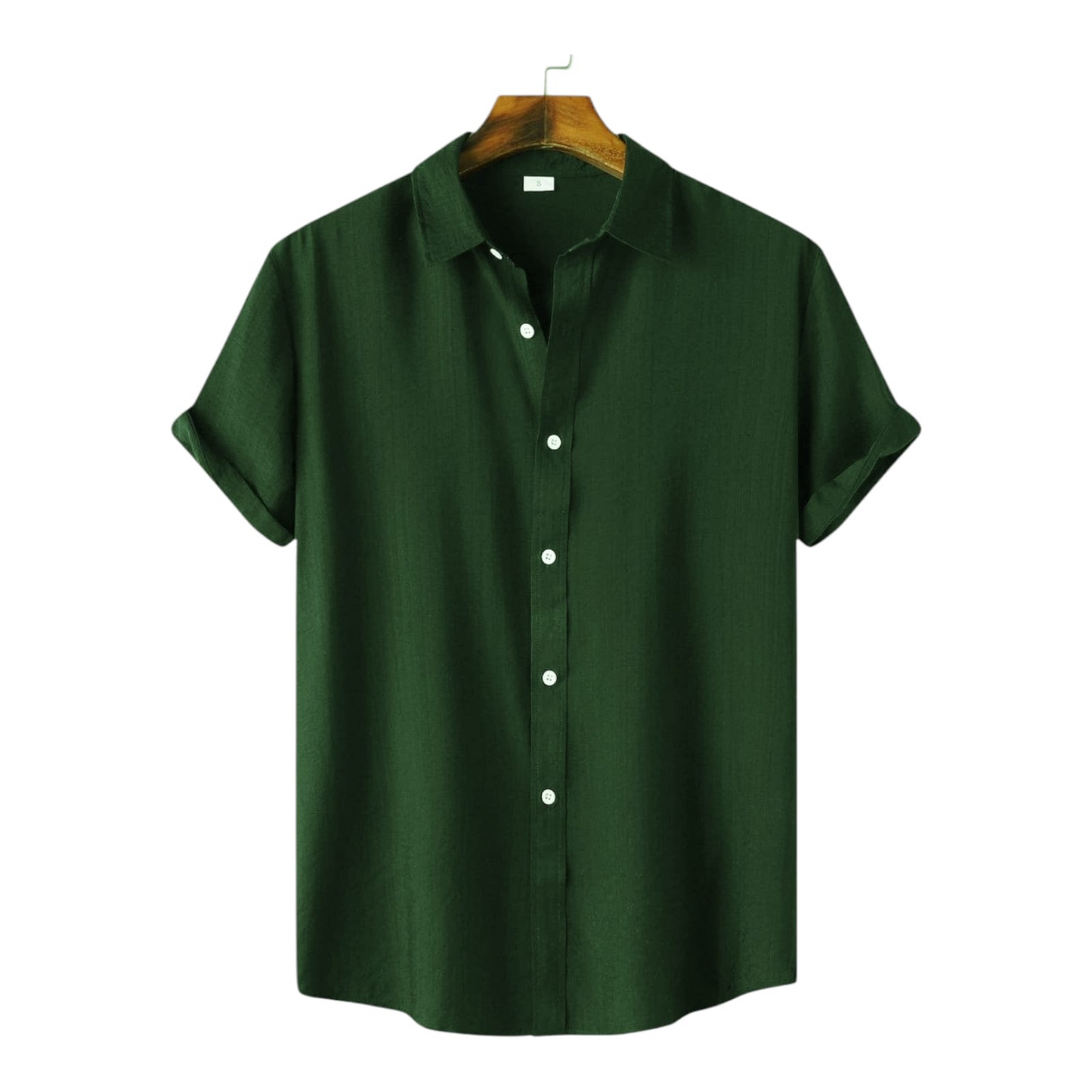 Half Sleeve Green Color Shirt