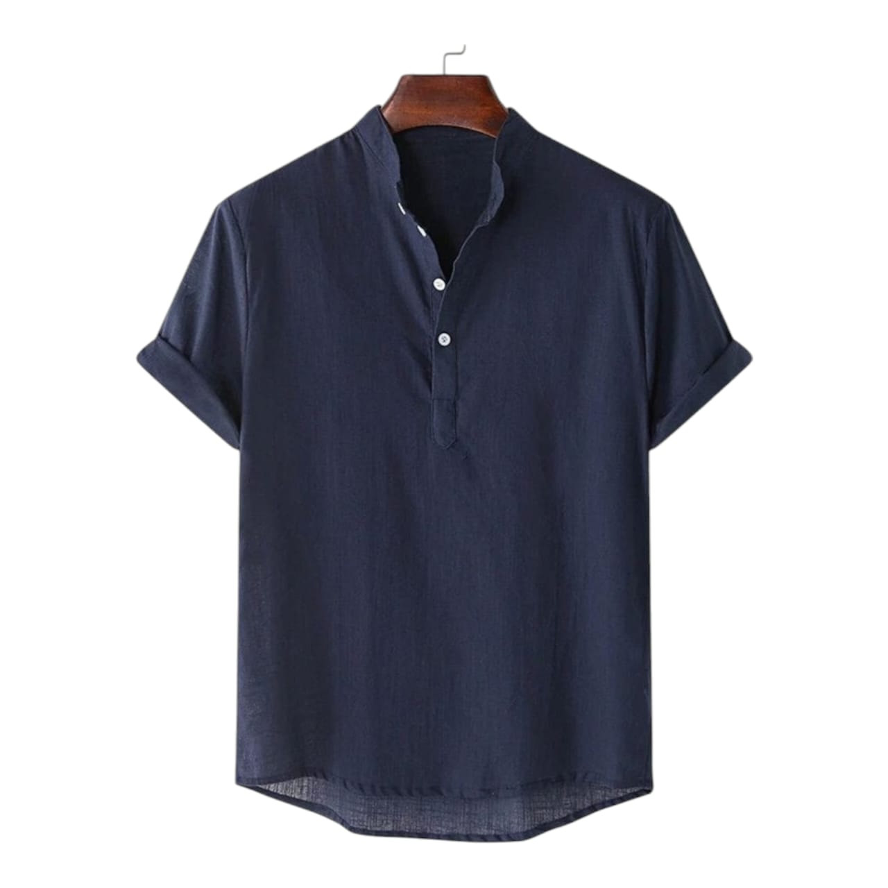 Navy Blue Colour Half Sleeve Katua Shirt