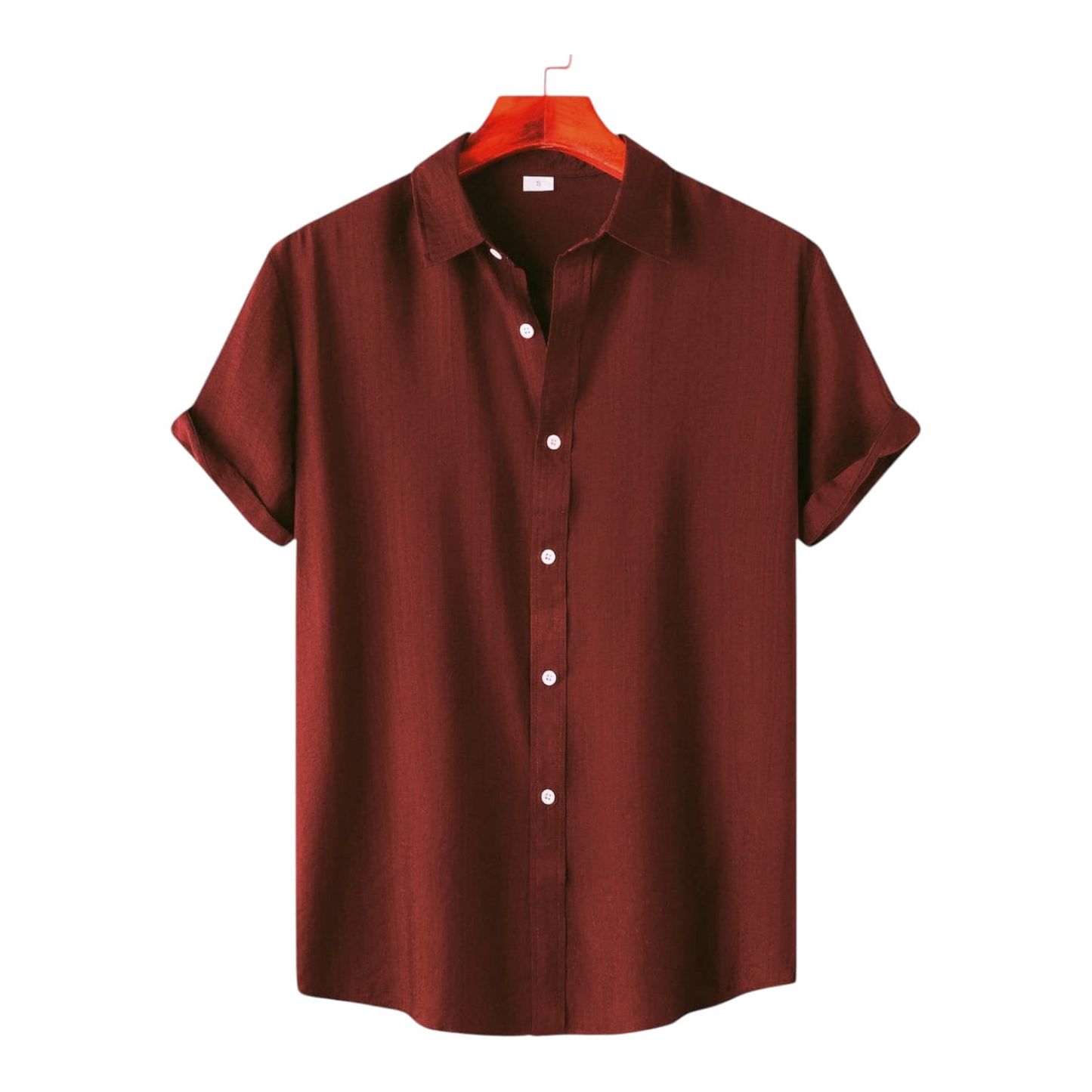 Half Sleeve Marron Color Shirt