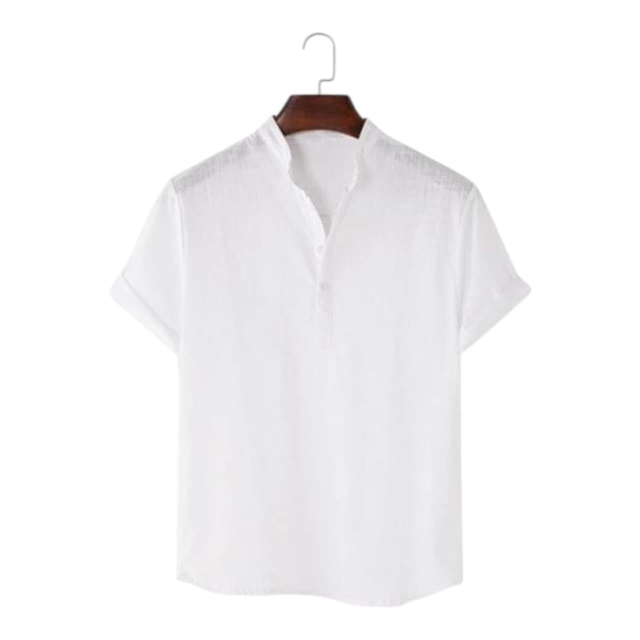White Colour Half Sleeve Katua Shirt