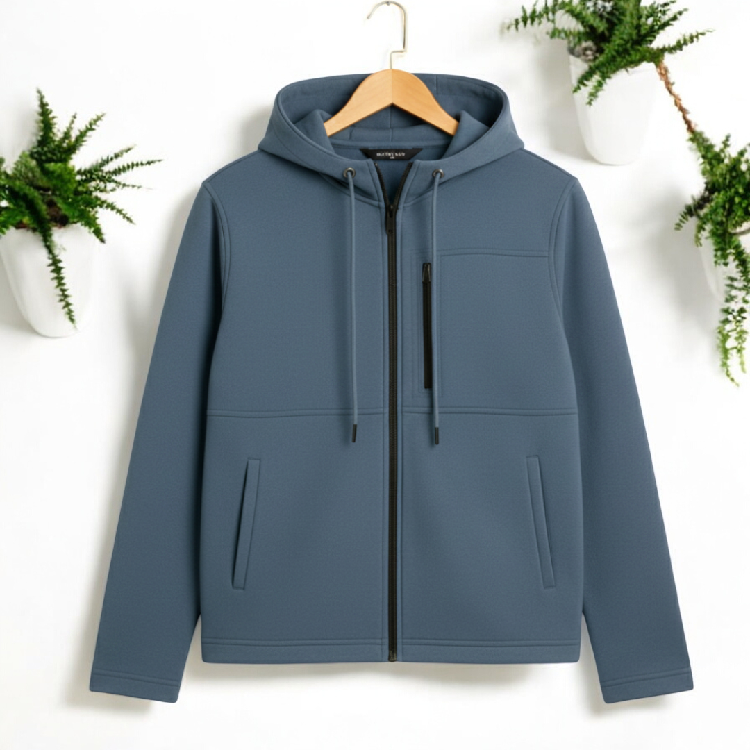Deep Sky - Men's Arms Full Zip Hooded Jacket