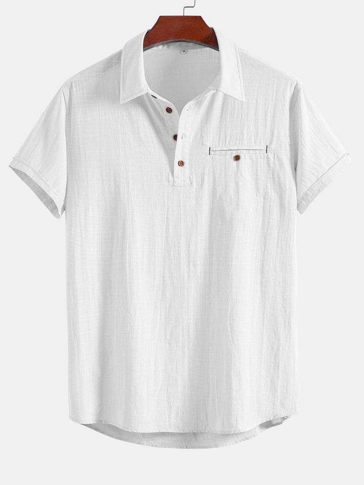 Premium Cotton Spread Collar Katua Shirt White Colour