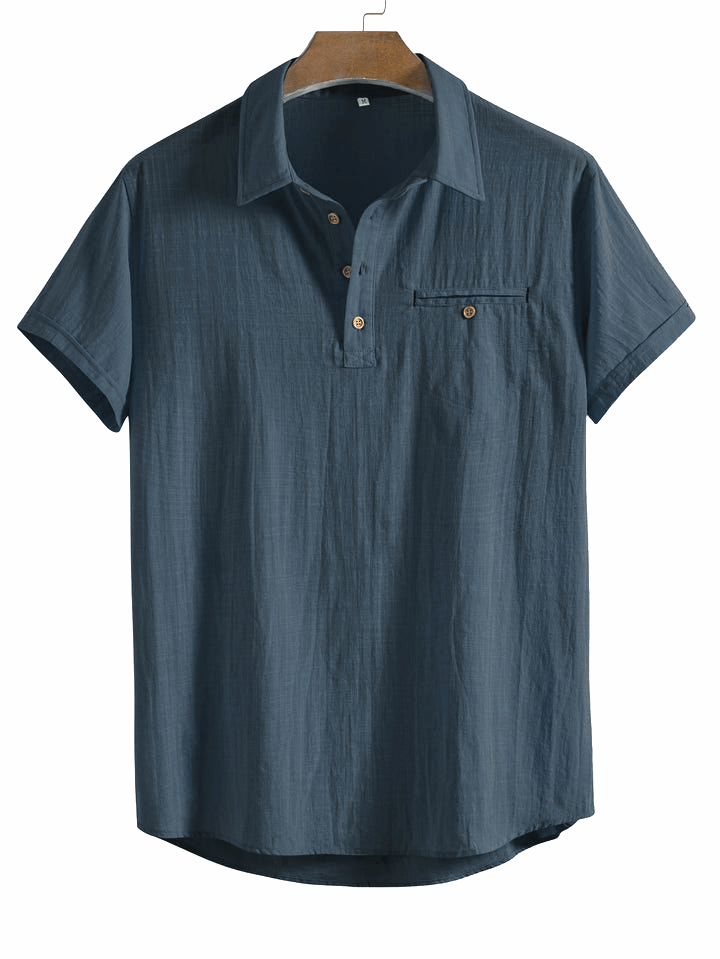 Premium Cotton Spread Collar Katua Shirt Deep Ash Colour