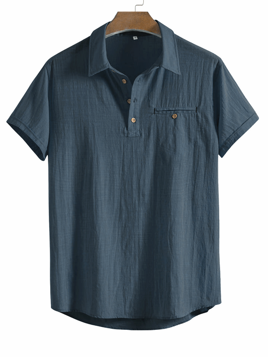 Premium Cotton Spread Collar Katua Shirt Deep Ash Colour