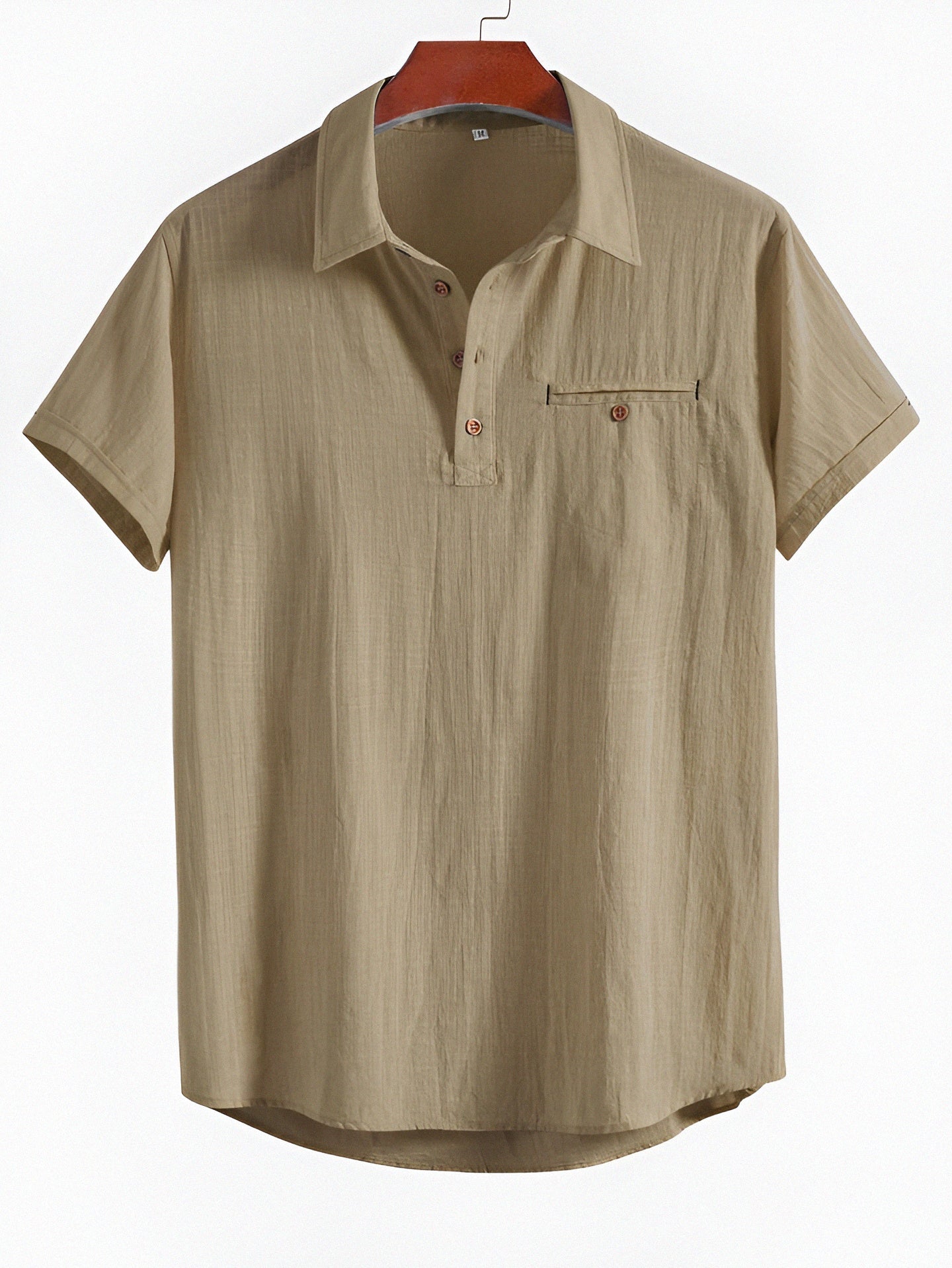 Premium Cotton Spread Collar Katua Shirt Cream Colour