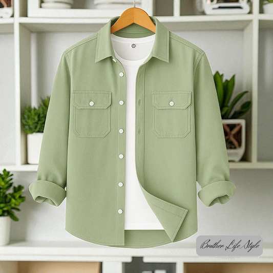 Lemon Colour Full Sleeve Casual Shirt