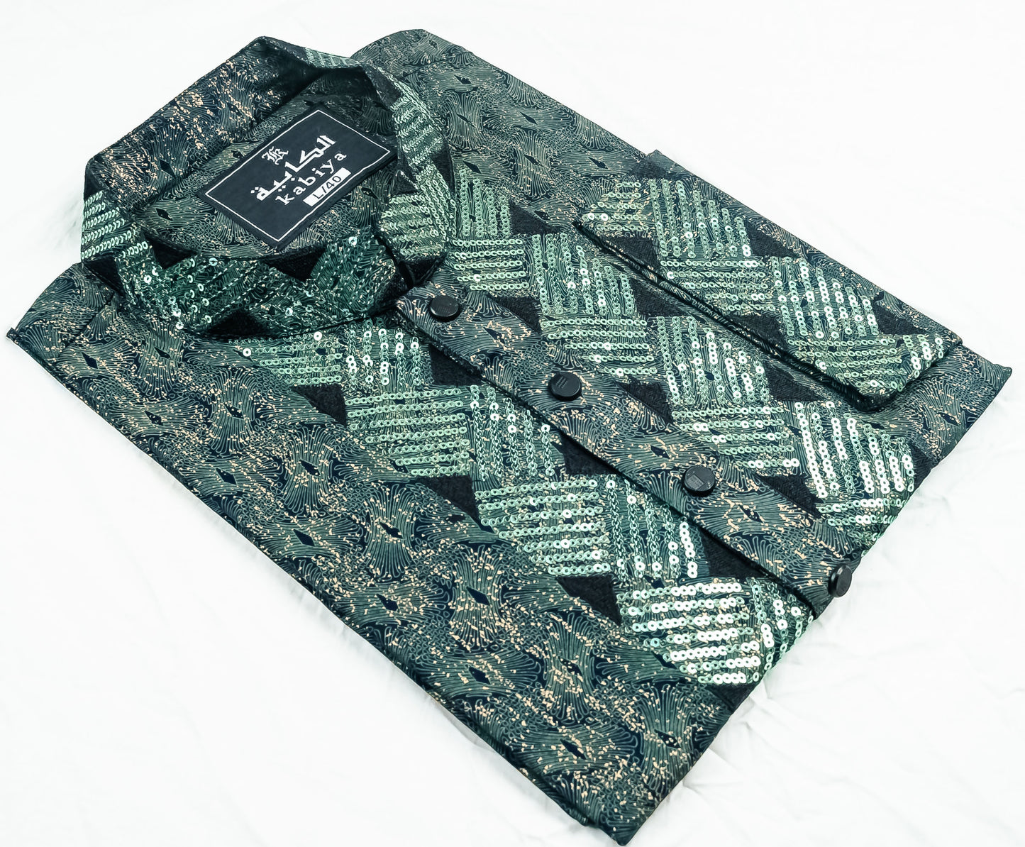Printed Sequence Cotton Panjabi SBD-10