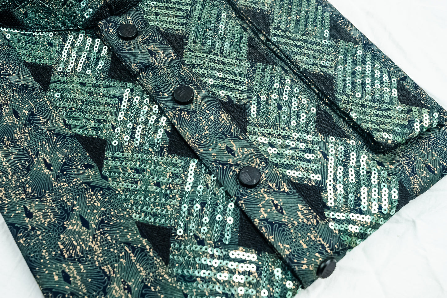 Printed Sequence Cotton Panjabi SBD-10