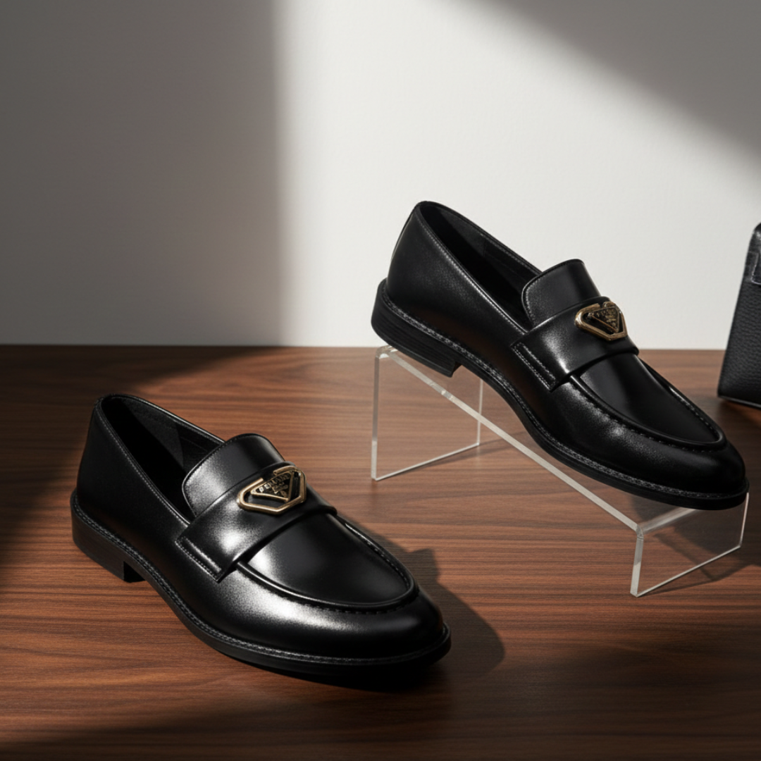 Black & Chocolate Colour Luxuries Men's Bit Loafer SBD-03