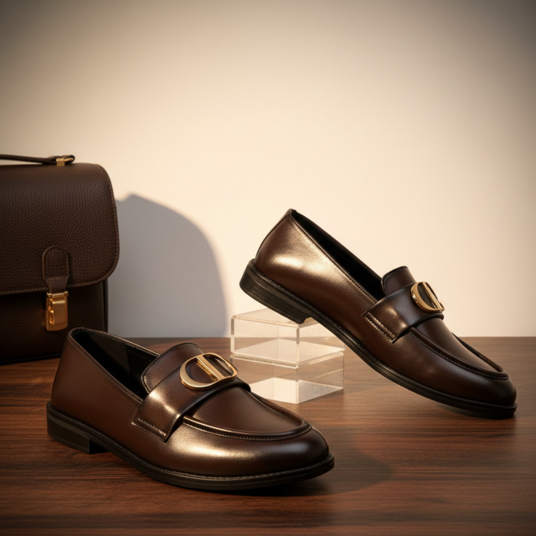 Black & Chocolate Colour Luxuries Men's Bit Loafer SBD-04
