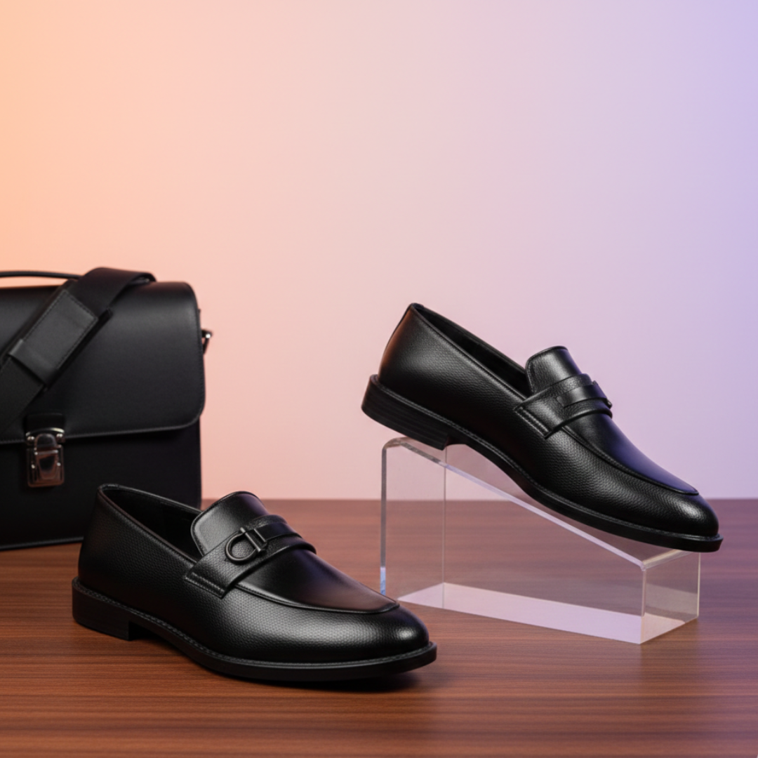 Black & Chocolate Colour Luxuries Men's Bit Loafer SBD-05
