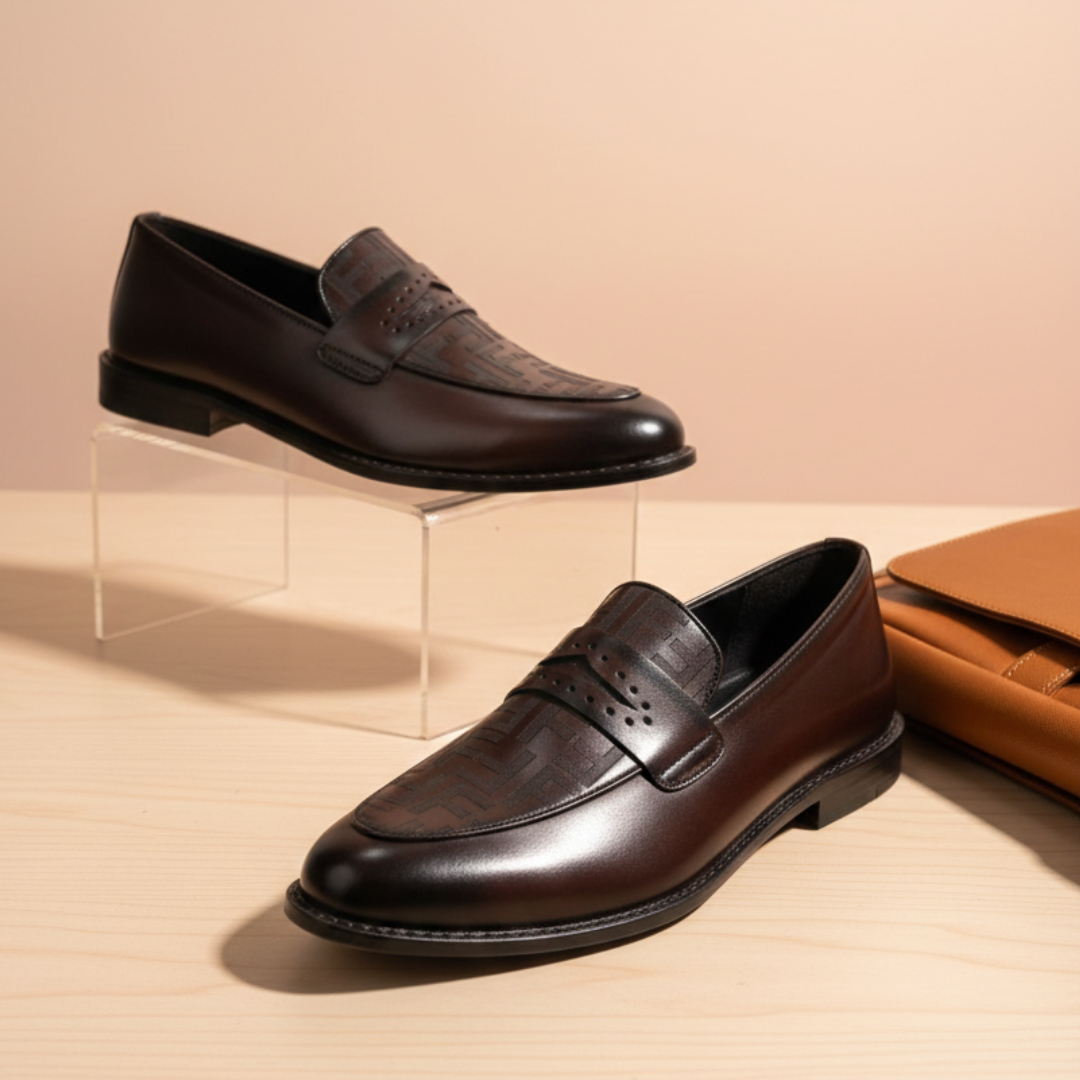 Black & Chocolate Colour Luxuries Men's Bit Loafer SBD-06