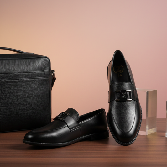 Black Colour Luxuries Men's Bit Loafer SBD-08