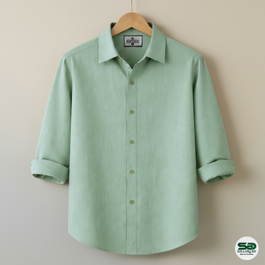 Lemon Premium Zafran Cotton Full Sleeve Shirt