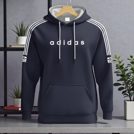 Light Navy Blue Colour Luxuries Hoodie