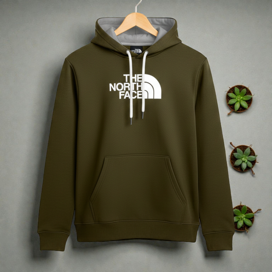 Soft Cotton Luxuries Hoodie Olive Colour