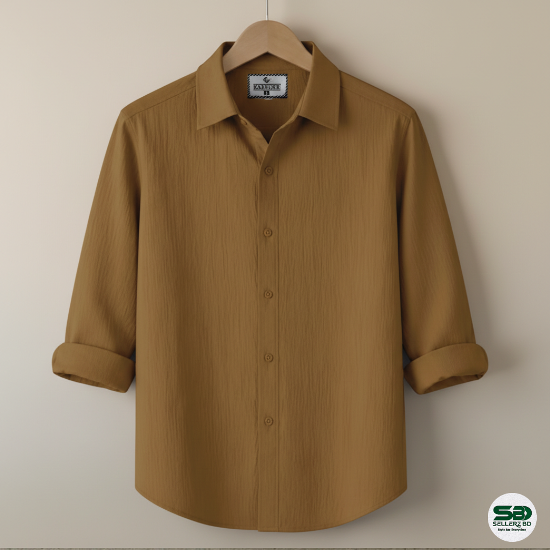 Mustard Colour Full Sleeve Zafran Shirt