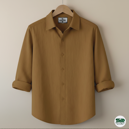 Mustard Colour Full Sleeve Zafran Shirt