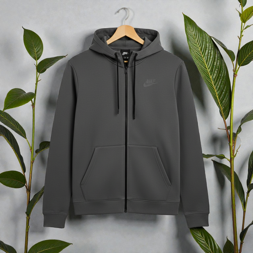 Ash Colour Luxuries Men's Soft Cotton Zipper Hoodie