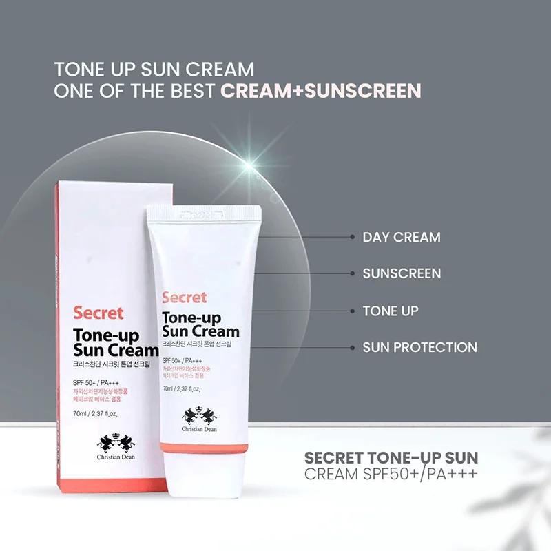Christian Dean Secret Tone-up Sun Cream SPF50+/PA++ (70ml)