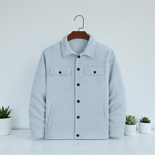 Men's casual corduroy jacket Sky Blue